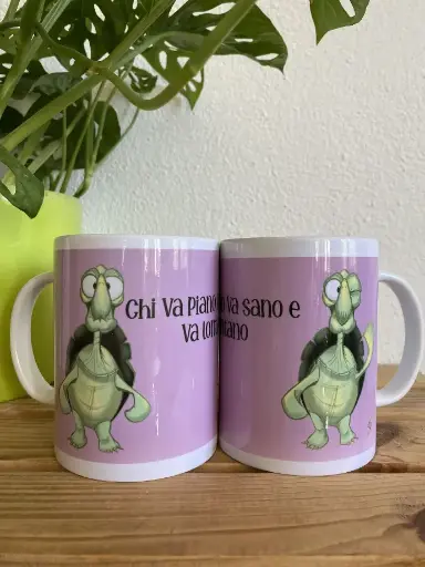 Mug 1 Pce 425ml - Tortue avec citation -